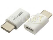 Adaptador AP52 de Micro USB a USB 3.1 de tipo C, en color blanco, para Huawei (HWDR), en blister